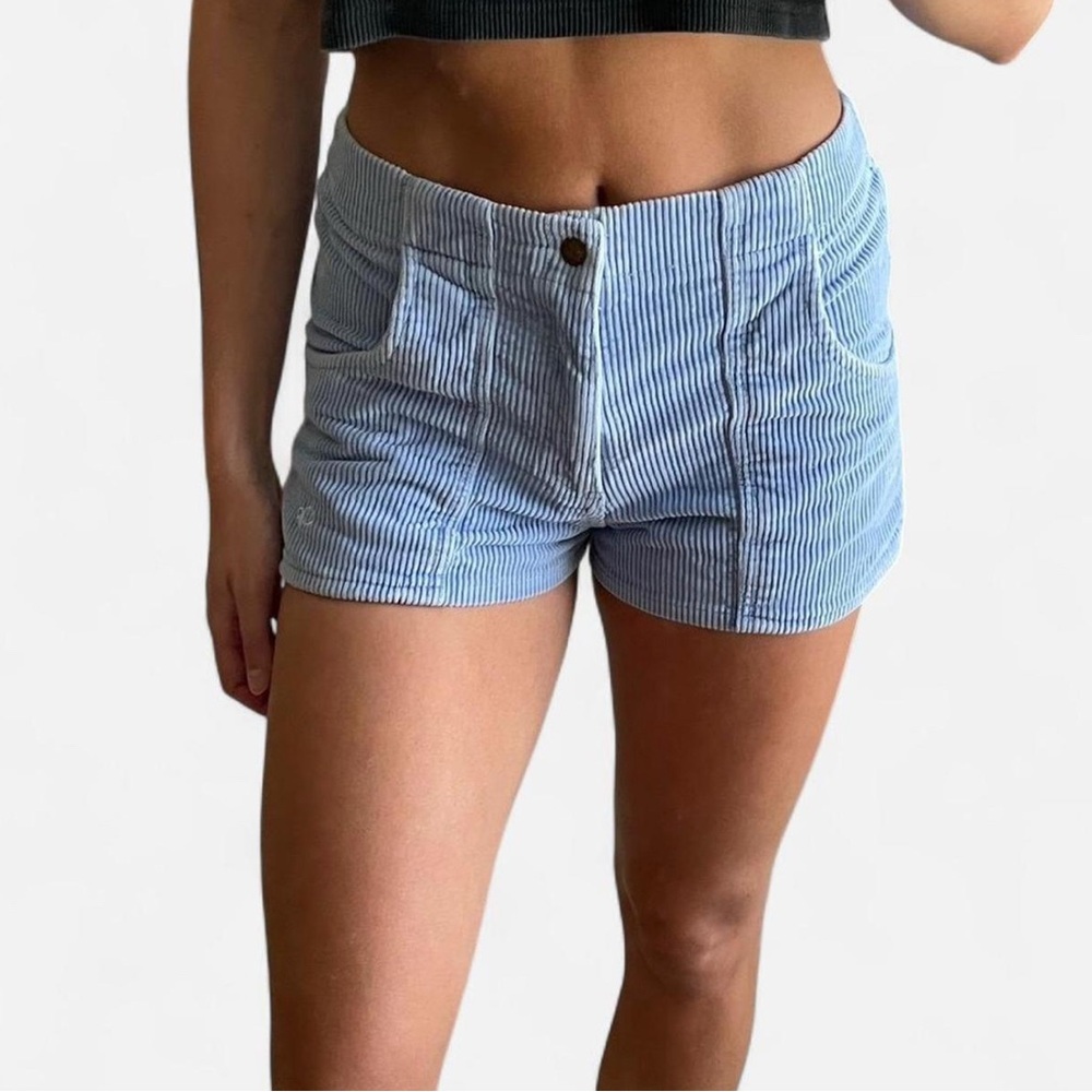 Blue Corduroy OP Women's Shorts